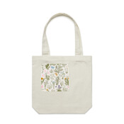 Wildflowers and butterflies tote.